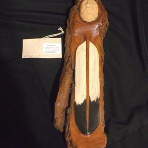 Wooden Peace Feather
